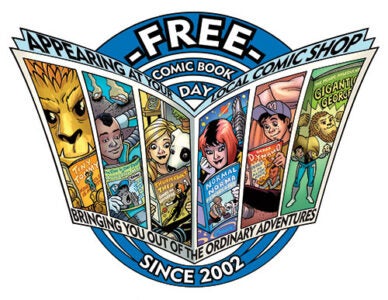 Free Comic Book Day Logo by Amanda Conner, 2015