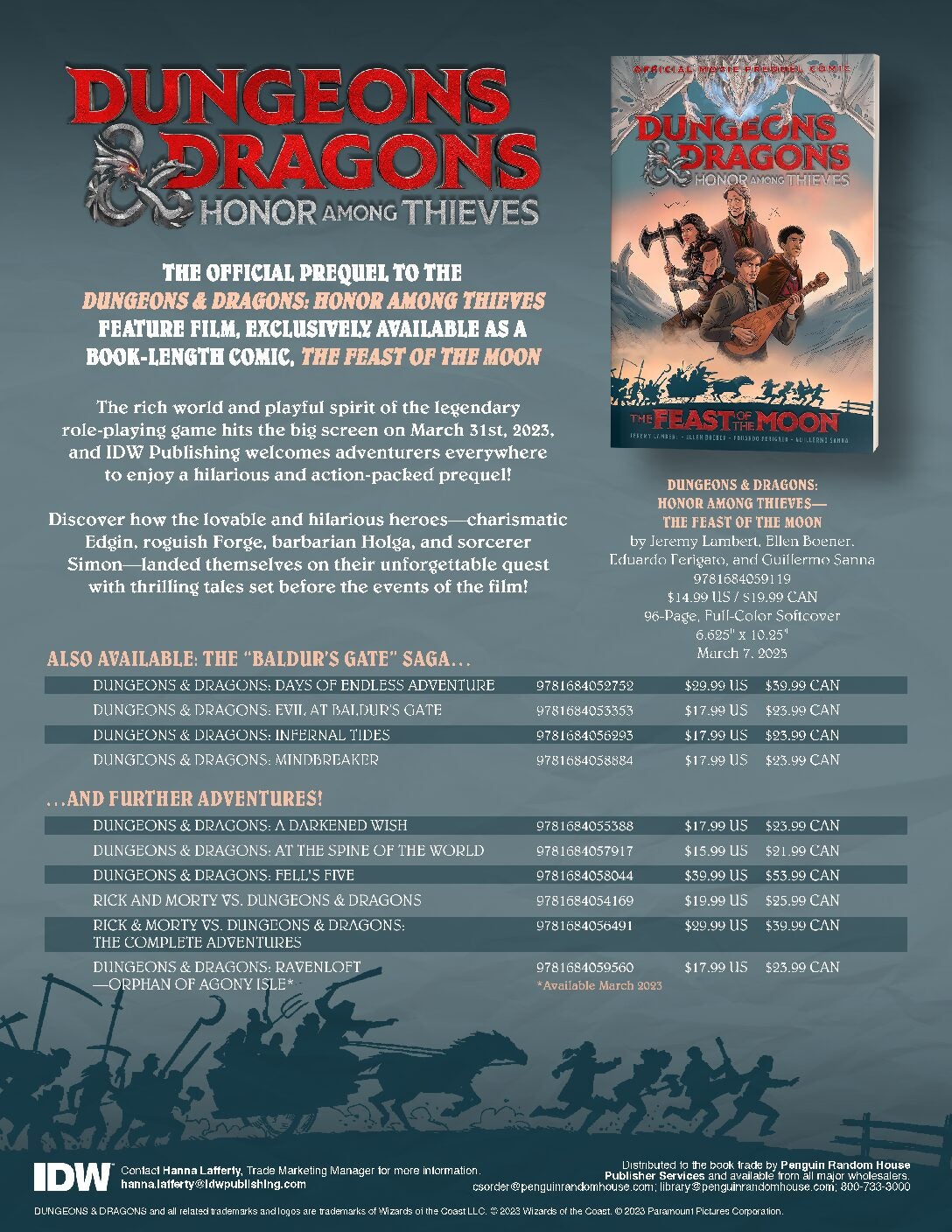 Dungeons & Dragons: Honor Among Thieves–The Feast of the Moon (Movie Prequel Comic) cover