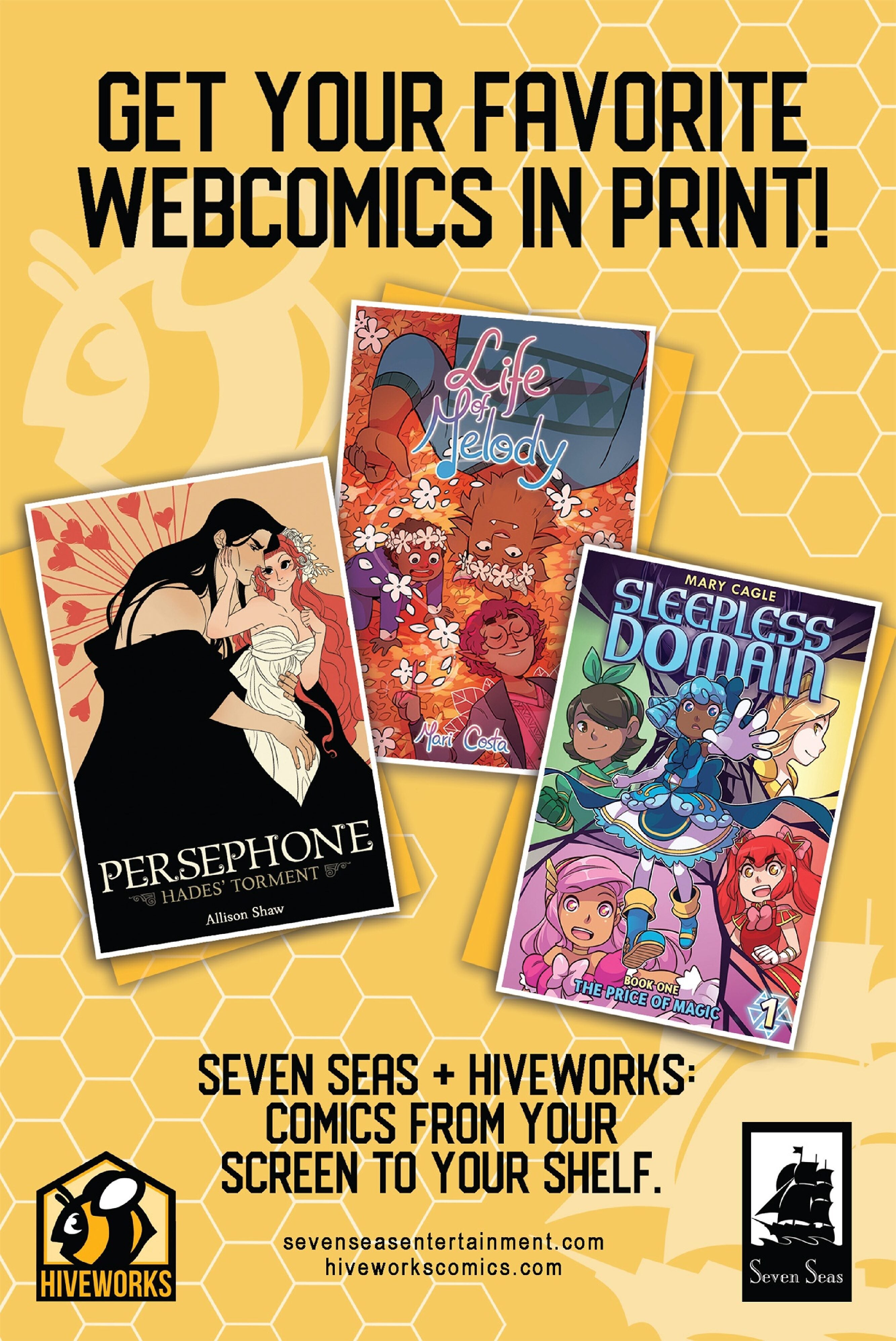 Seven Seas + Hiveworks cover