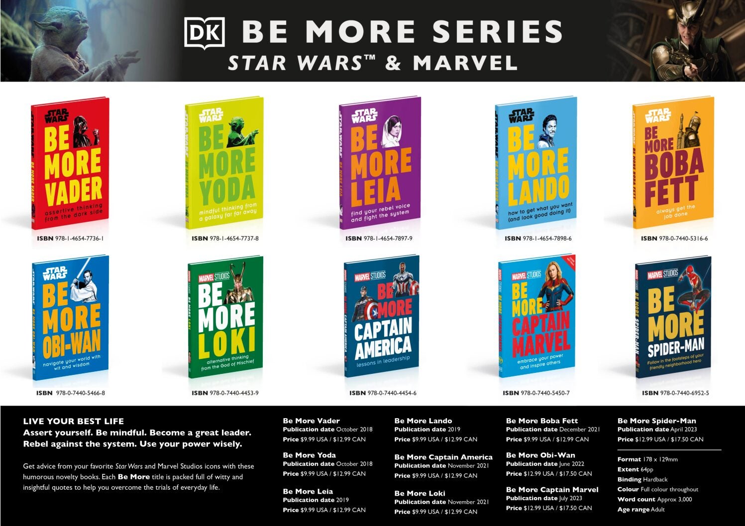 DK Be More Series – Star Wars & Marvel cover