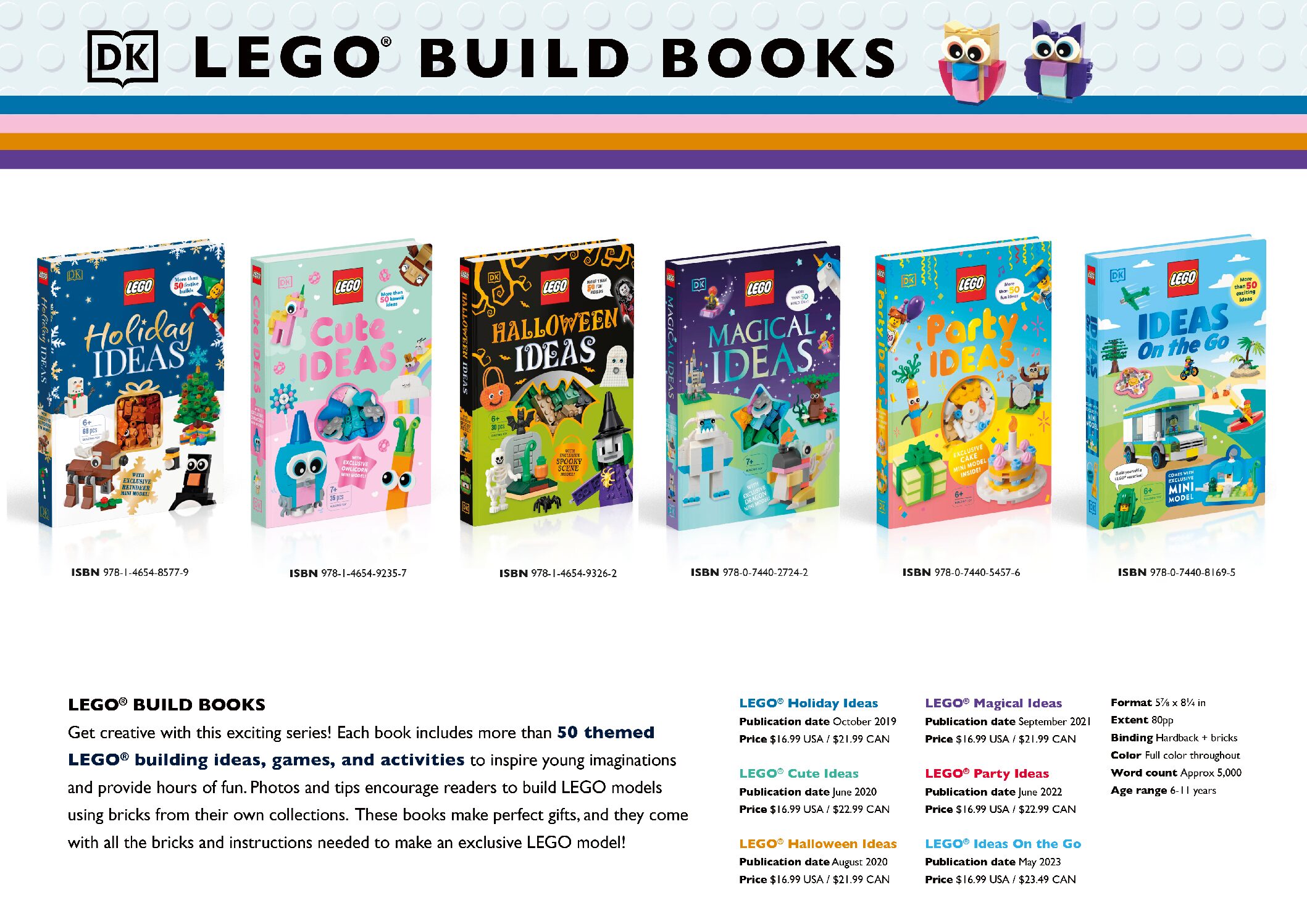 DK LEGO Build Books cover