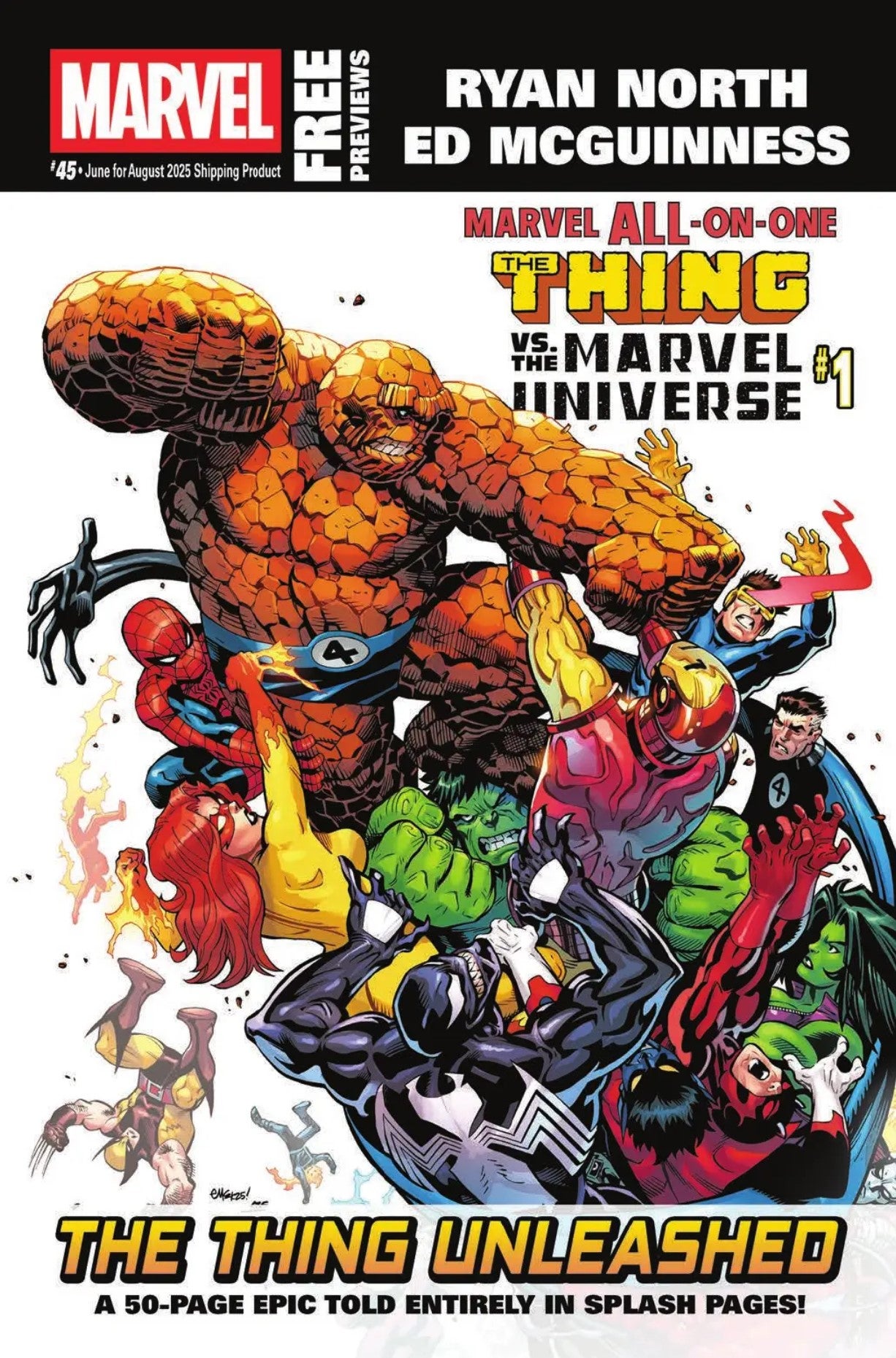 Marvel June 2025 Catalog cover