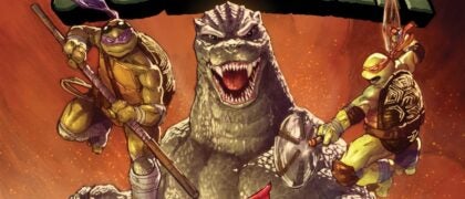 TEENAGE MUTANT NINJA TURTLES X GODZILLA announced by IDW